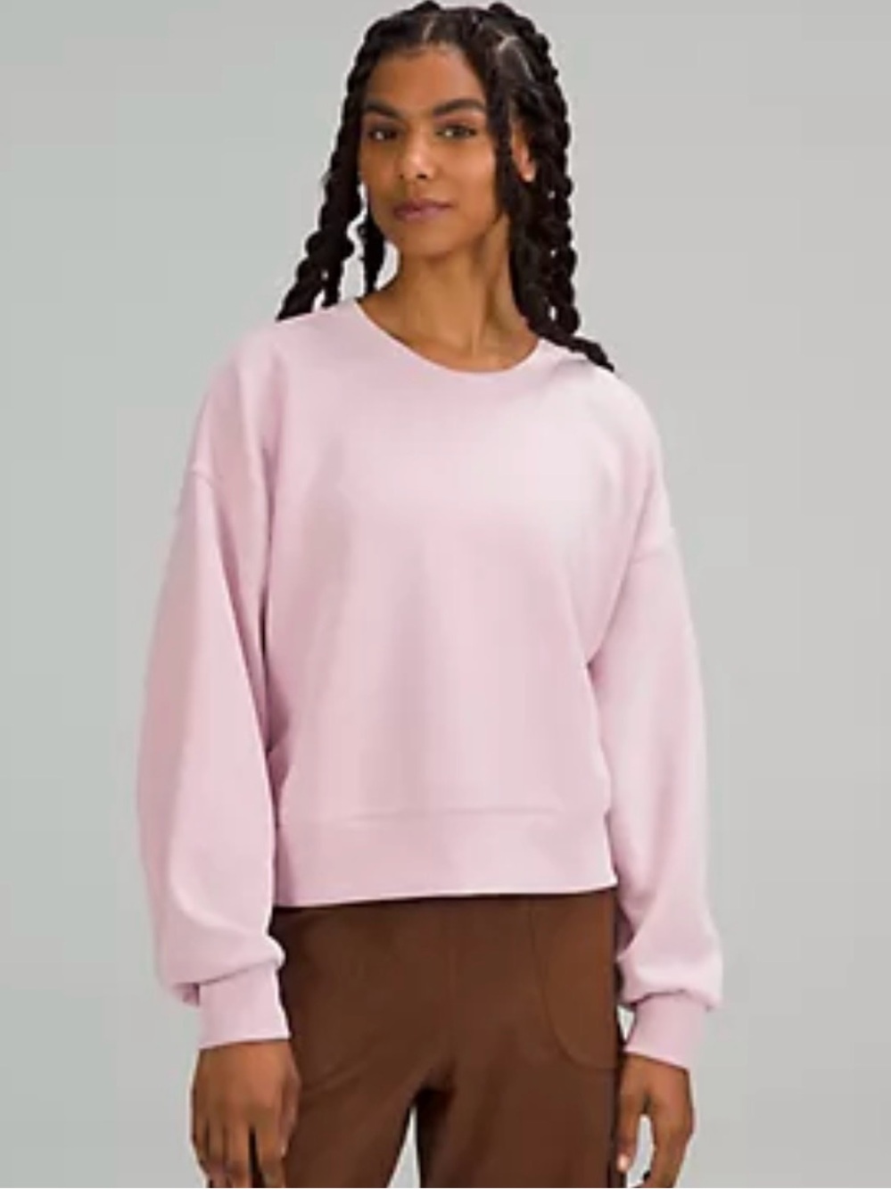 Lululemon Softstreme Perfectly Oversized Cropped Crewneck